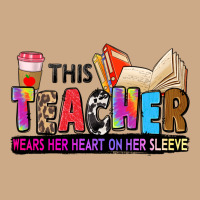 This Teacher Wears Her Heart On Her Sleeve Vintage Hoodie | Teevron