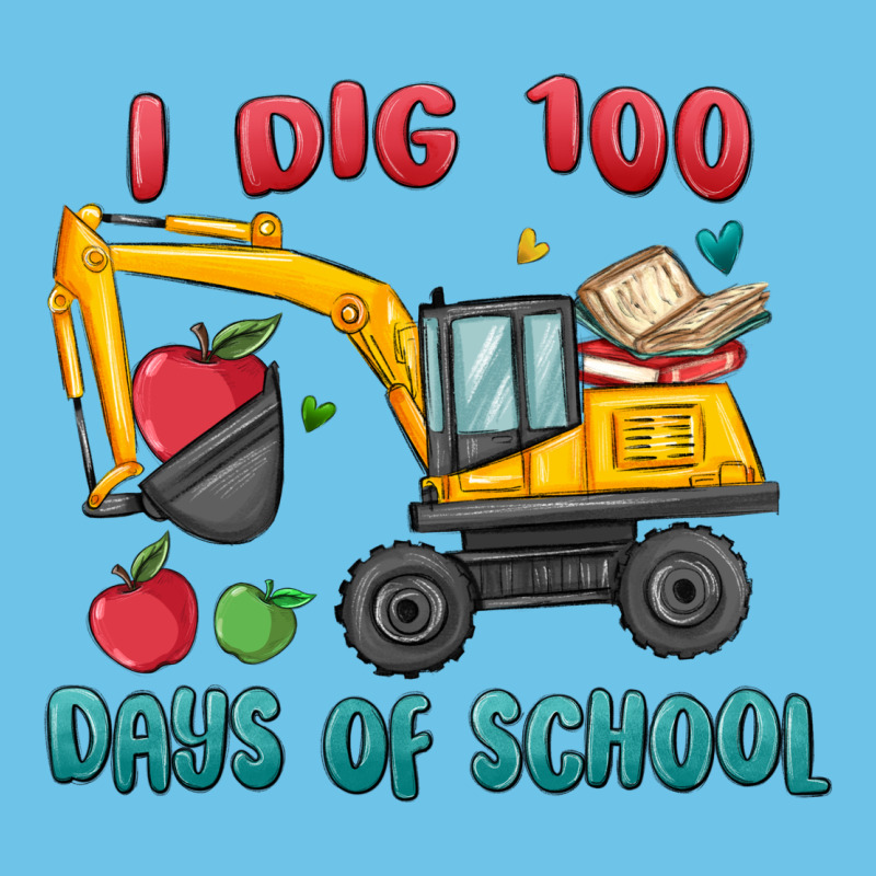 I Dig 100 Days Of School Excavator Premium Sweatshirt by MaliasSmallBusiness | Teevron