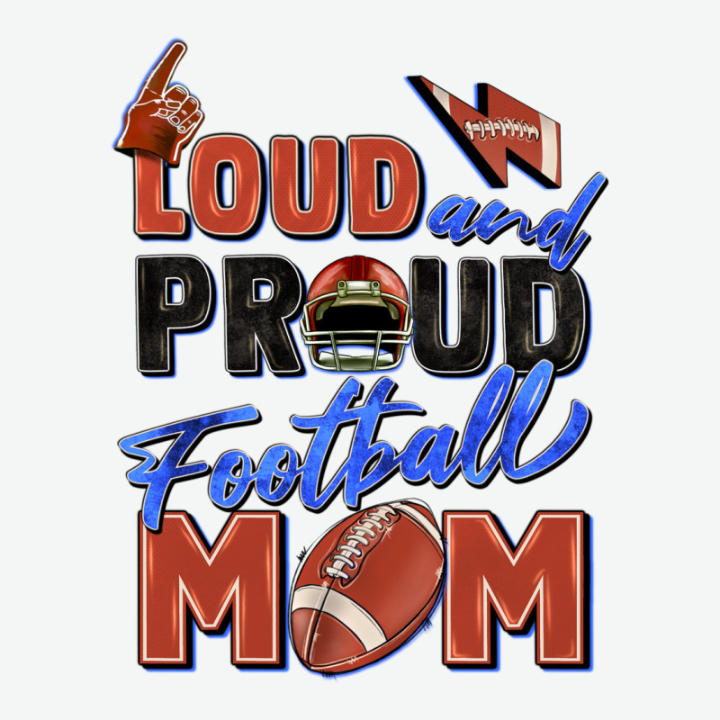 Loud And Proud Football Mom Urban Heavy Tee by Zillion Design Studio | Teevron