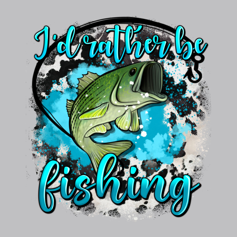I D Rather Be Fishing Long Sleeve Tee by AdoDesignShop | Teevron
