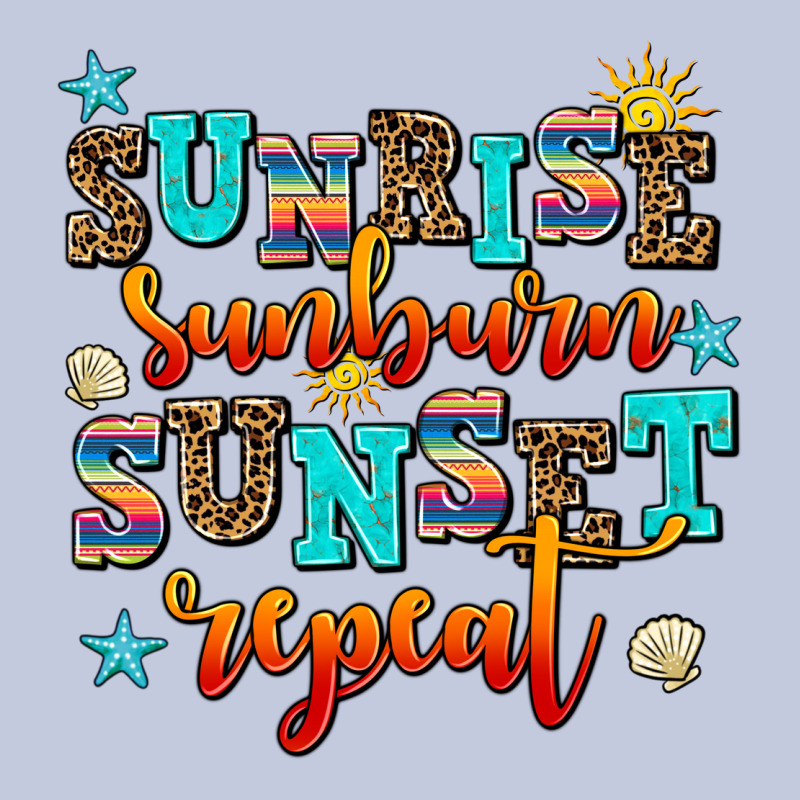 Sunrise Sunburn Sunset Repeat Long Sleeve Tee by AdoDesignShop | Teevron