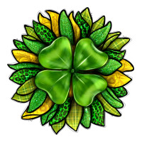 St. Patricks Sunflower With Clover Premium Hoodie | Teevron