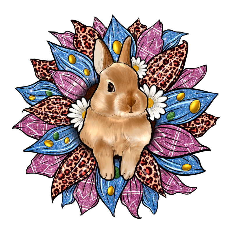 Easter Leopard Bunny Sunflower Zipper Hoodie by Artiststas | Teevron