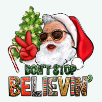 Don't Stop Believing Santa Premium Hoodie | Teevron