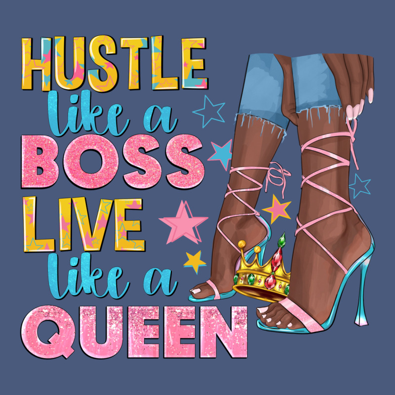 Hustle Like A Boss Live Like A Queen Vintage Hoodie by texasbilliewilder | Teevron