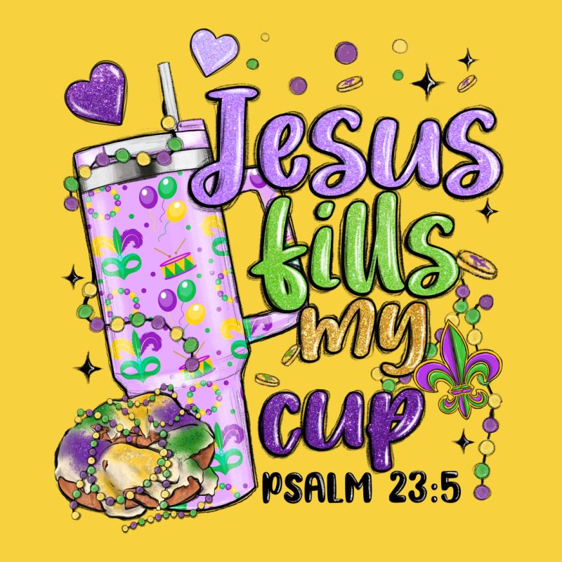 Mardi Gras Jesus Fills My Cup Premium Sweatshirt by MaliasSmallBusiness | Teevron