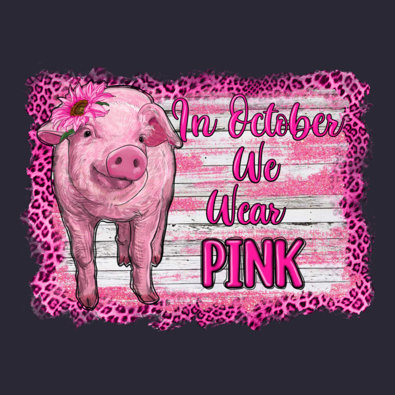 In October We Wear Pink Pig Vintage Tee by RanaPortraitStore | Teevron
