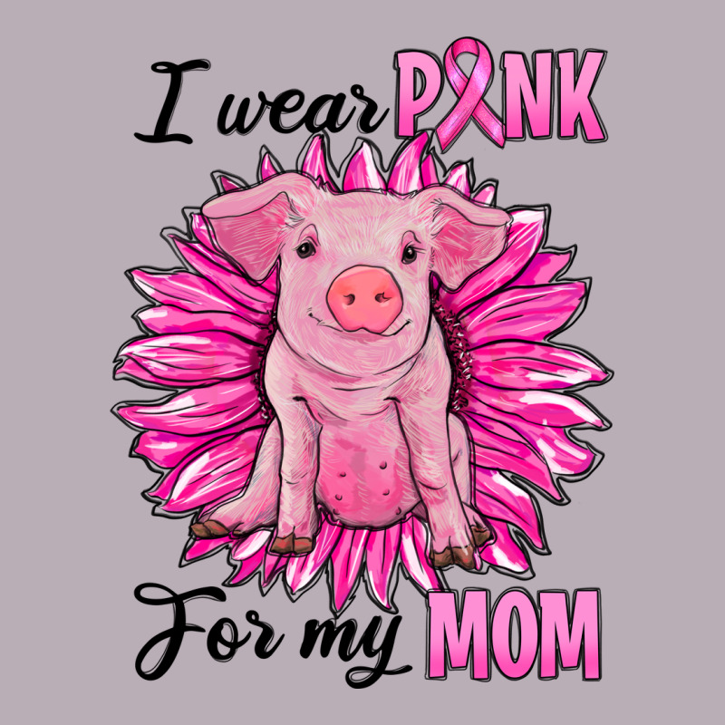 I Wear Pink For My Mom Pig Vintage Tee by RanaPortraitStore | Teevron