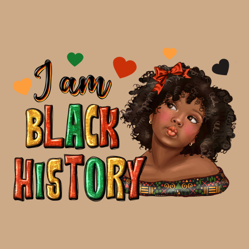 I Am Black History Afro Girl Vintage Hoodie by texasbilliewilder | Teevron