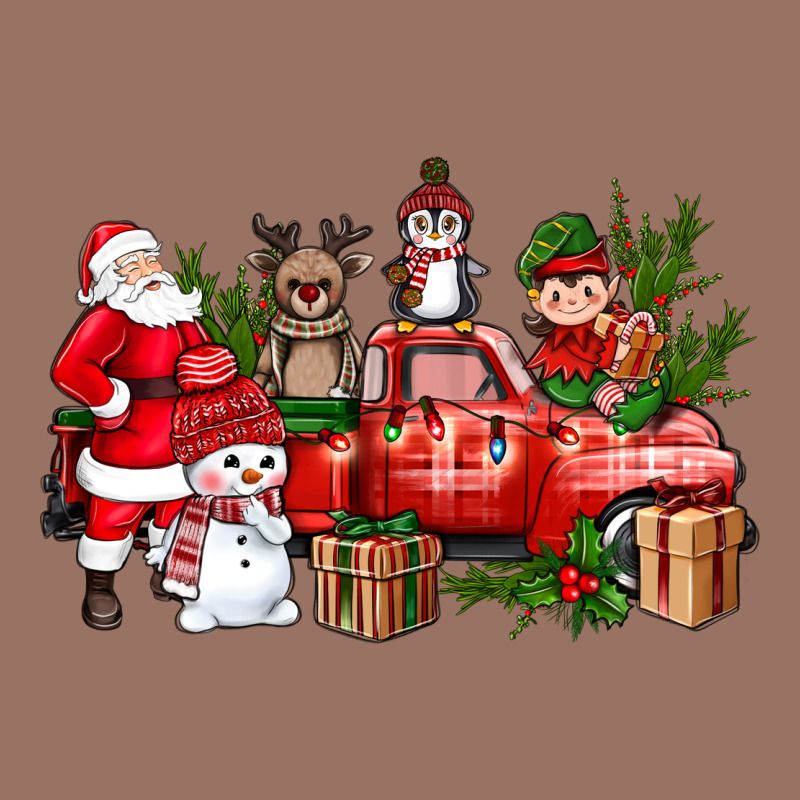 Santa Snowman Reindeer Penguin Elf Christmas Truck Premium Hoodie by BundleAndBundleShop | Teevron