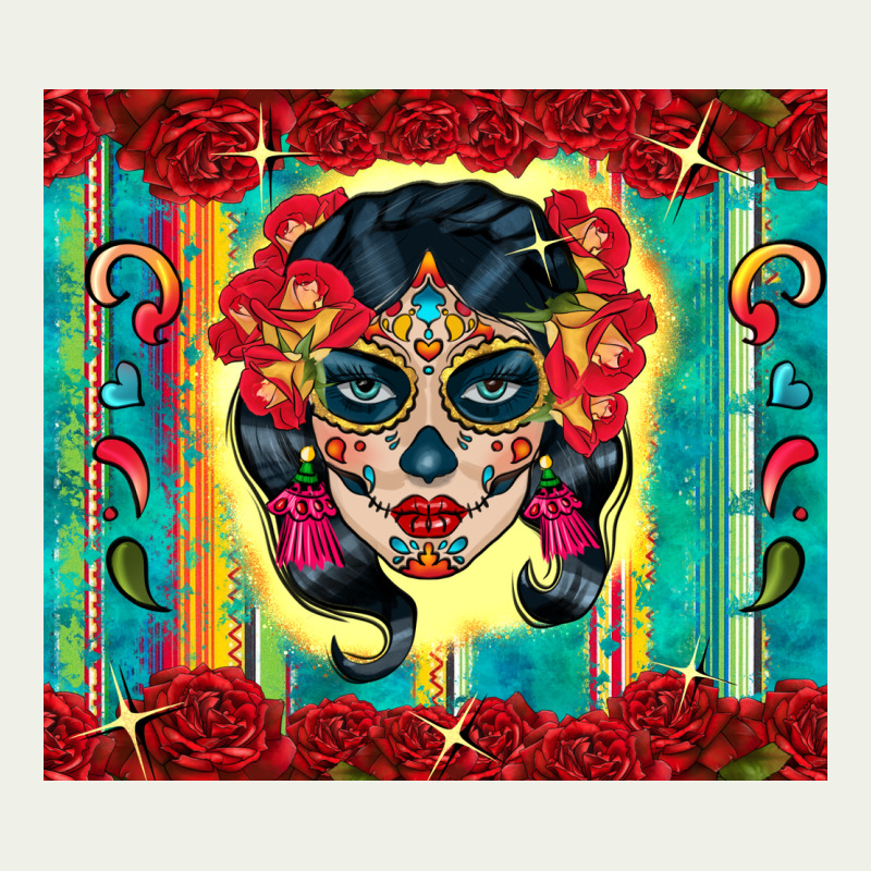 Sugar Skull Tumbler 3 Urban Heavy Tee by CTS Tumbler Store | Teevron