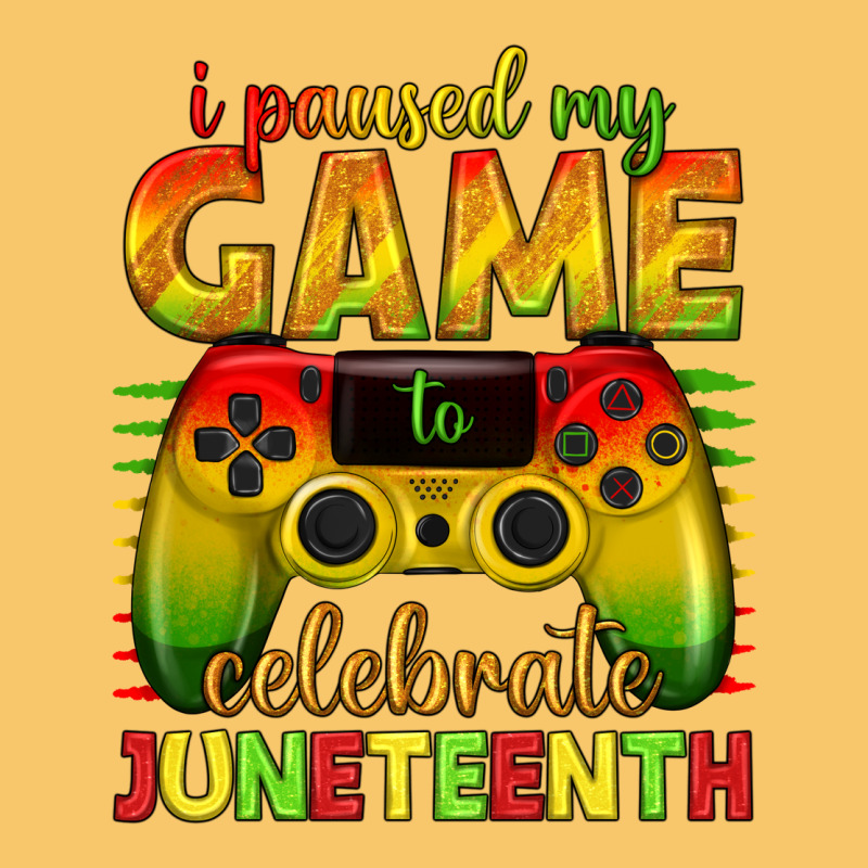 I Paused My Game Celebrate Juneteenth Vintage Hoodie by texasbilliewilder | Teevron