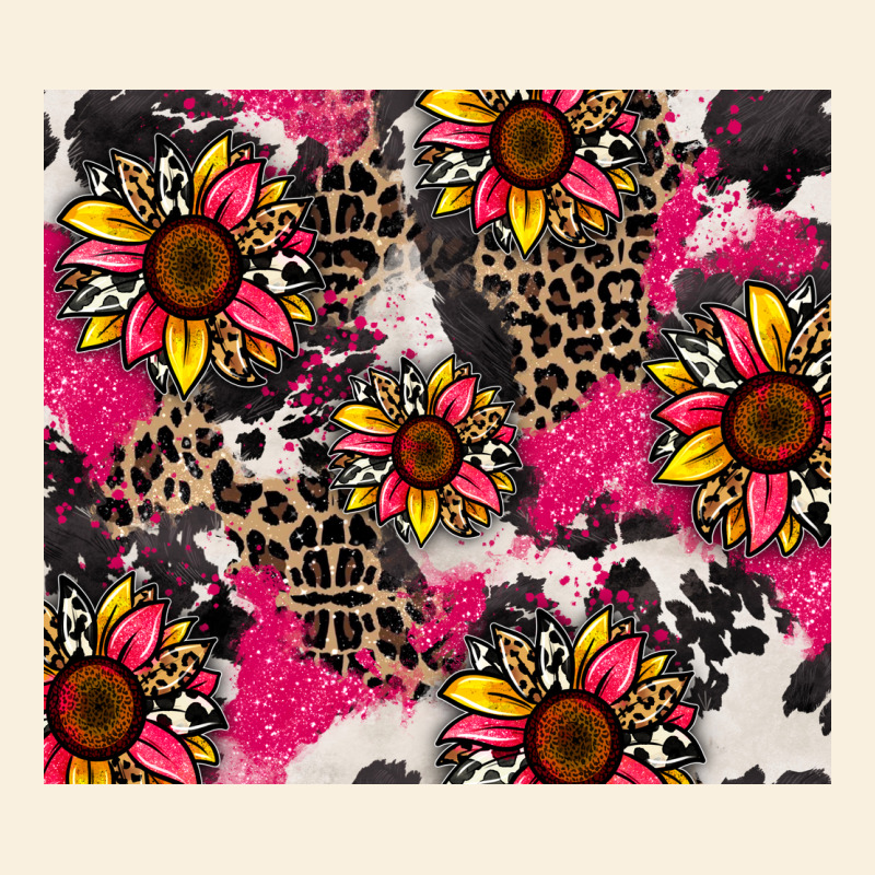 Sunflower Cowhide Vintage Hoodie by Zillion Design Studio | Teevron