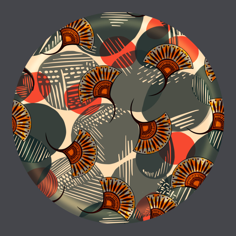 African Fabric Pattern Round Earrings 5 Classic Tee by BundleAndBundleShop | Teevron