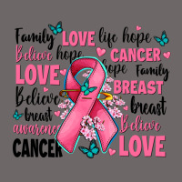 Breast Cancer Ribbons With Cancer Words Classic Tee | Teevron