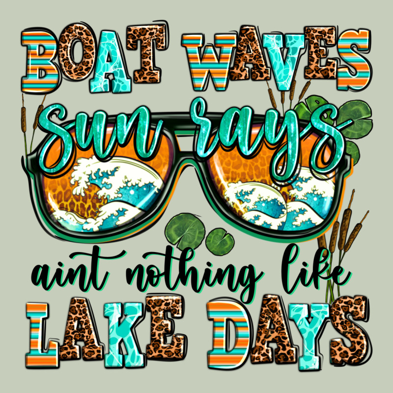 Boat Waves Sun Rays Aint Nothing Like Lake Days Long Sleeve Tee by AdoDesignShop | Teevron