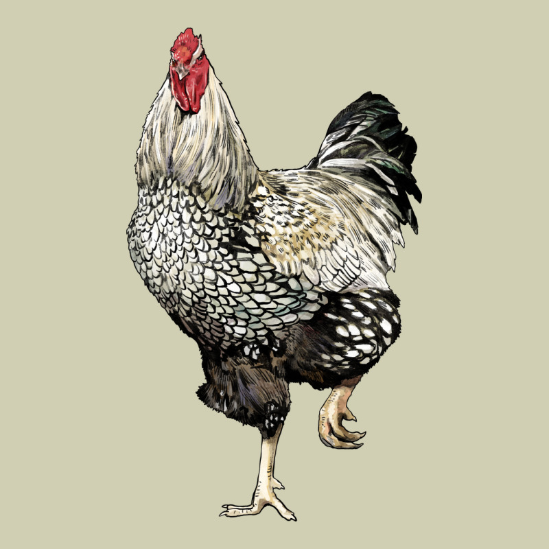 Wyandotte Rooster Heavy Core Tee by LillyAllenDesigns | Teevron