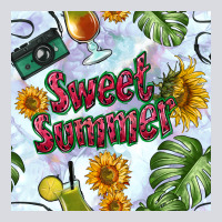 Sweet Summer Seamless Pattern Zipper Hoodie | Teevron