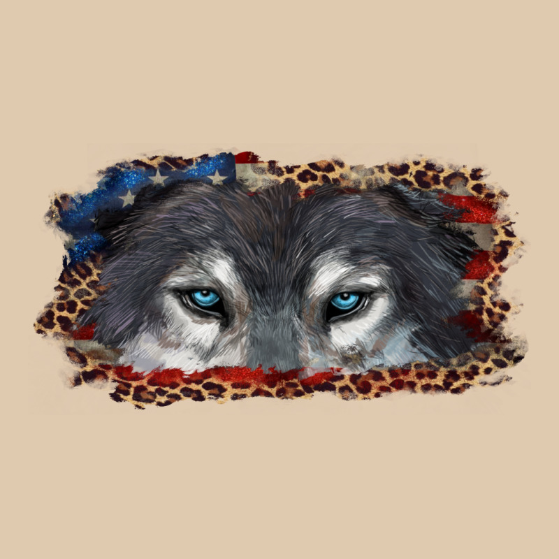 Wolf Eyes American Flag Heavyweight Sweatshirt by RanaPortraitStore | Teevron