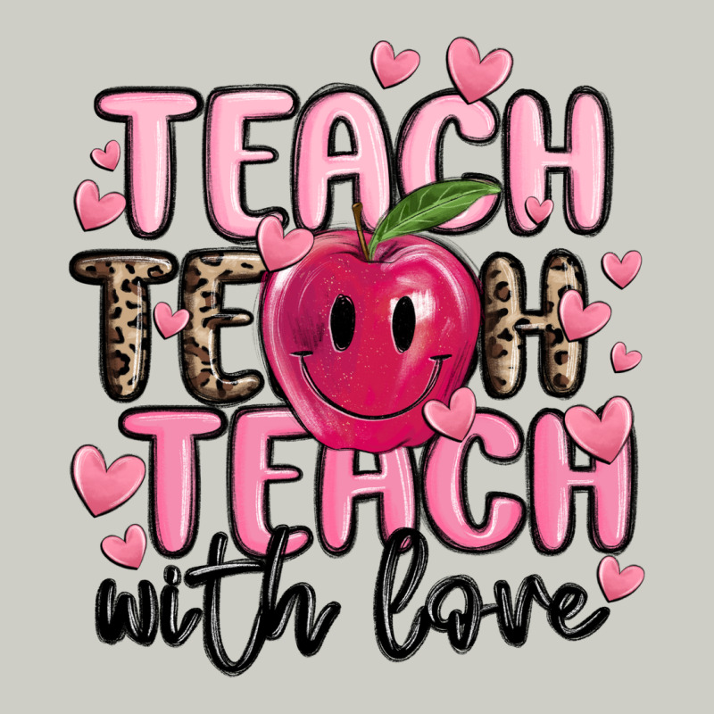 Teach Teach Teach With Love Heavyweight Hoodie by MaliasSmallBusiness | Teevron