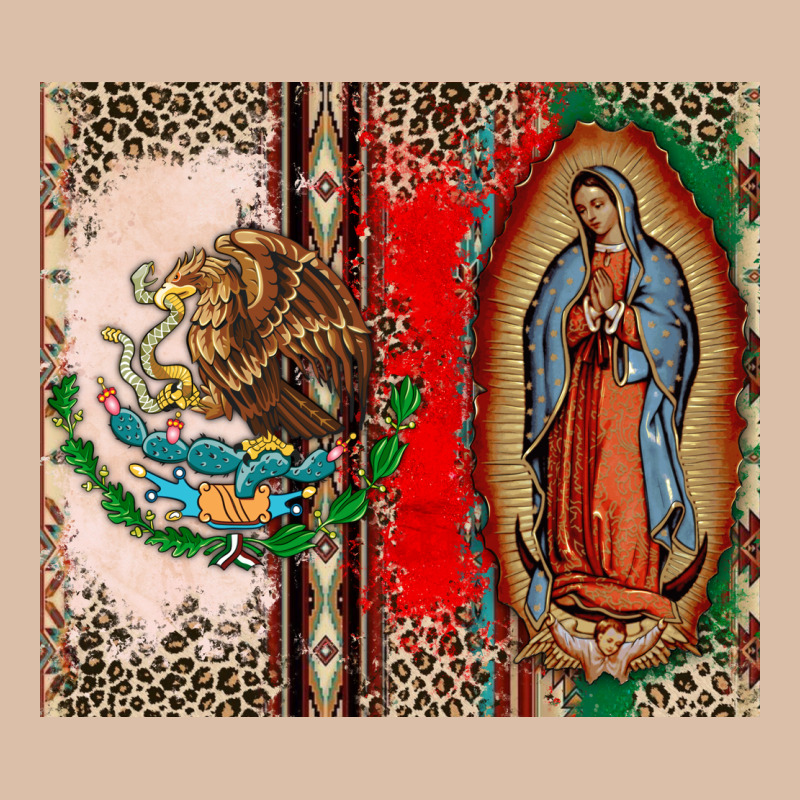 Virgin Mary Mexican Flag Urban Heavy Tee by CTS Tumbler Store | Teevron