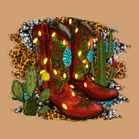 Christmas Cowboy Boots Vintage Tee | Teevron