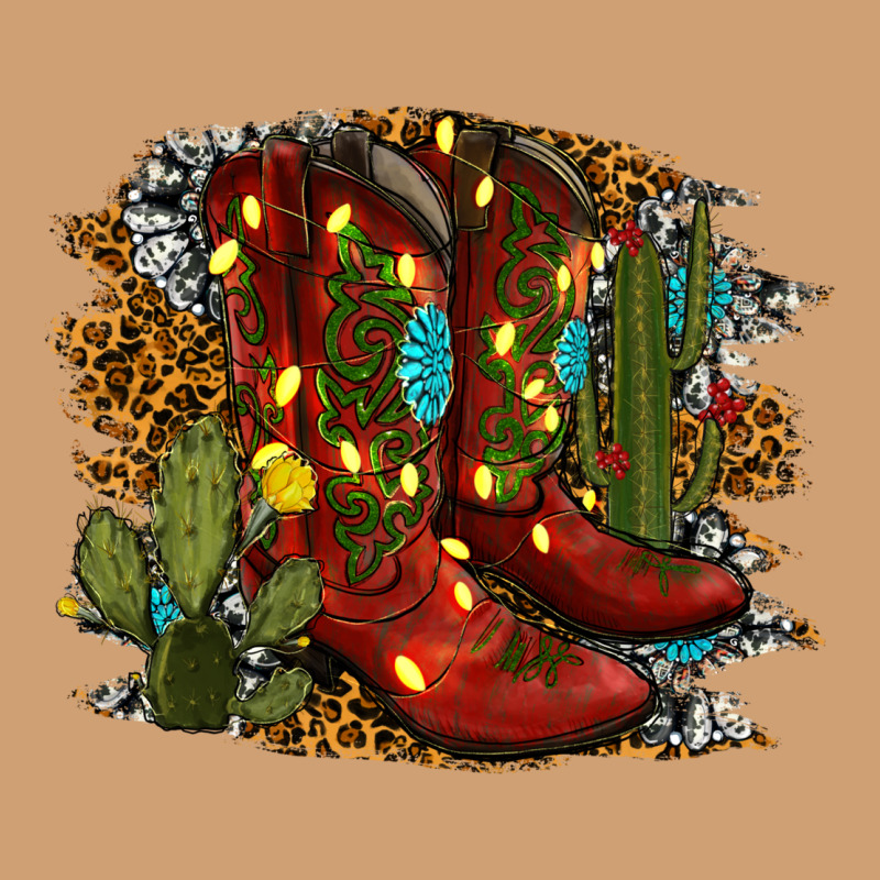 Christmas Cowboy Boots Vintage Tee by RanaPortraitStore | Teevron