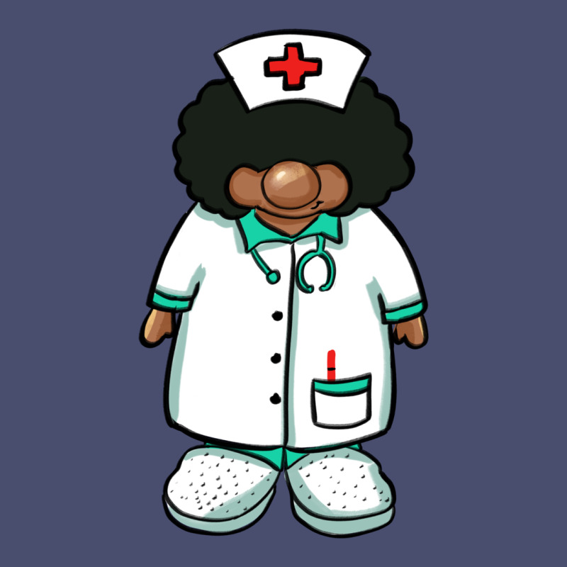 African Nurse Gnome Afro Hair Vintage Tee by BarkalooDesign | Teevron