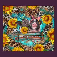 Baby Pigs With Leopard Cowhide And Sunflowers Premium Tee | Teevron