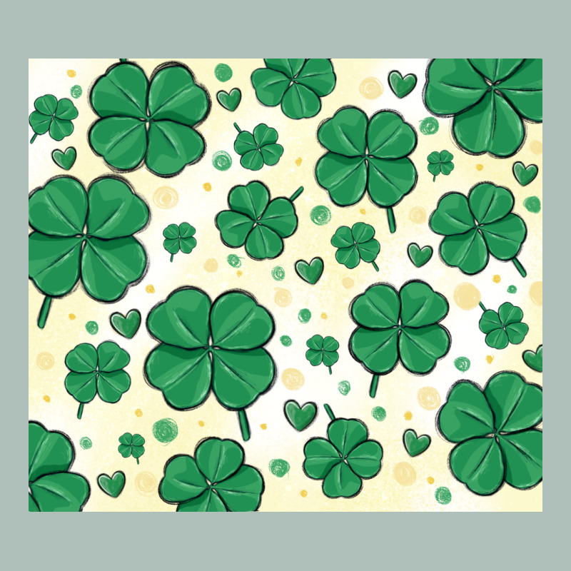St Patrick Clover Heavyweight Hoodie by MaliasSmallBusiness | Teevron