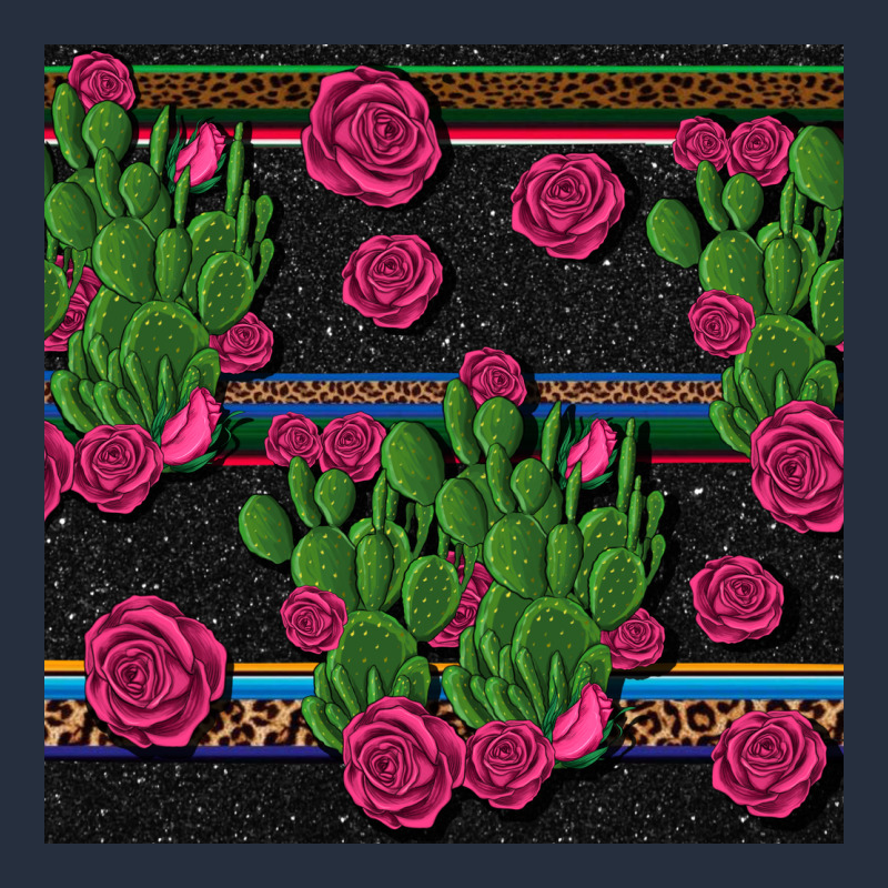 Mexican Rose And Cactus Seamless Pattern Zipper Hoodie by BundleAndBundleShop | Teevron