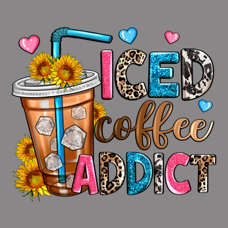 Iced Coffee Addict Vintage Tee by Zillion Design Studio | Teevron