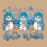 Snowman Hello Winter Vintage Hoodie | Teevron