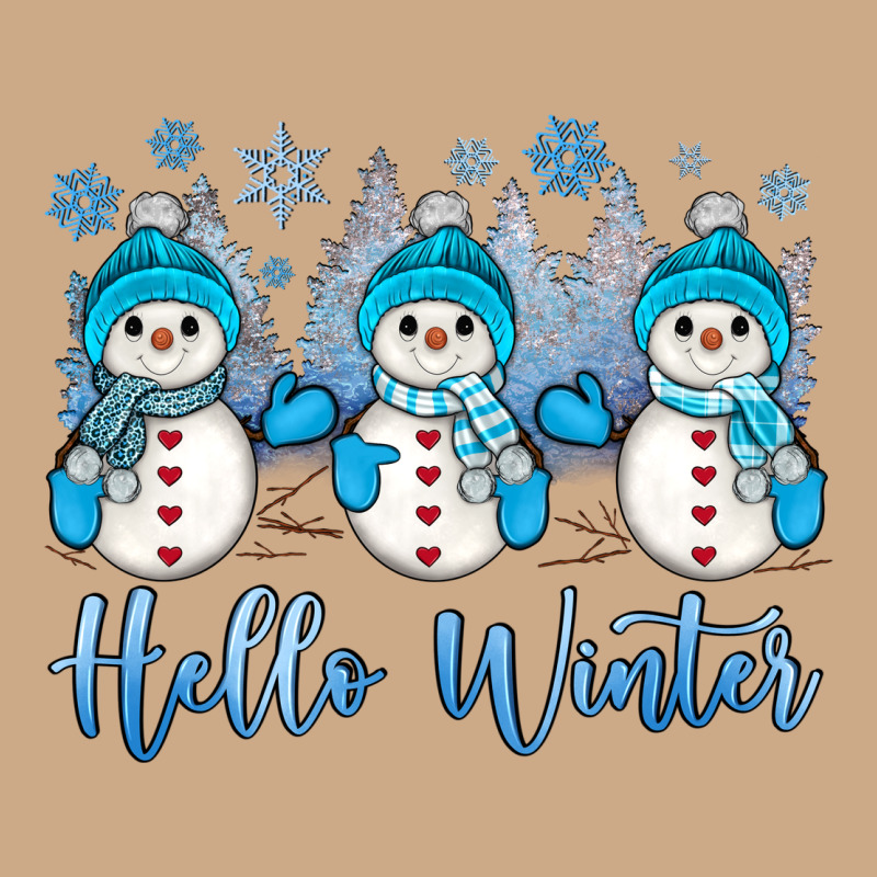 Snowman Hello Winter Vintage Hoodie by JahusDesignShop | Teevron