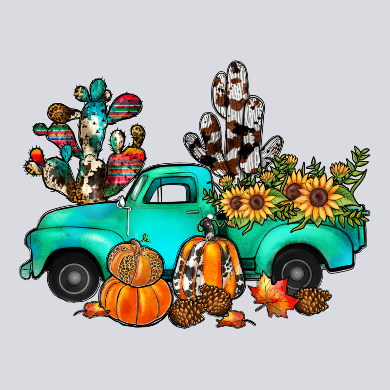 Cactus Pumpkin Truck Fall Zipper Hoodie by JahusDesignShop | Teevron