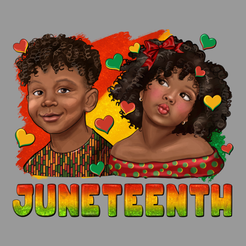 Juneteenth With Afro Black Kids Vintage Hoodie by texasbilliewilder | Teevron