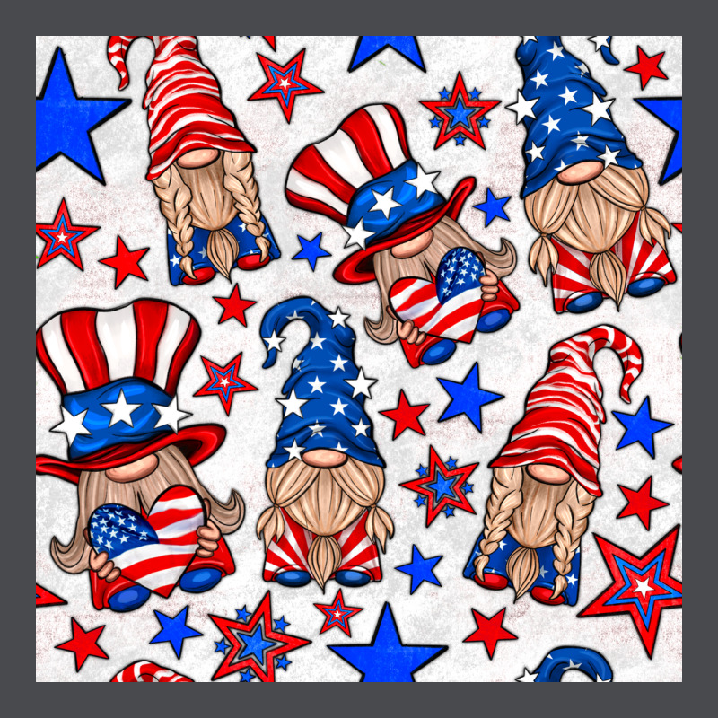 4th Of July Patriotic Gnome Seamless Pattern Zipper Hoodie by BundleAndBundleShop | Teevron