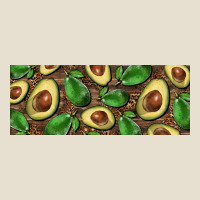 Avocados With Wood And Leopard Background 11 Oz Mug Urban Heavy Tee | Teevron