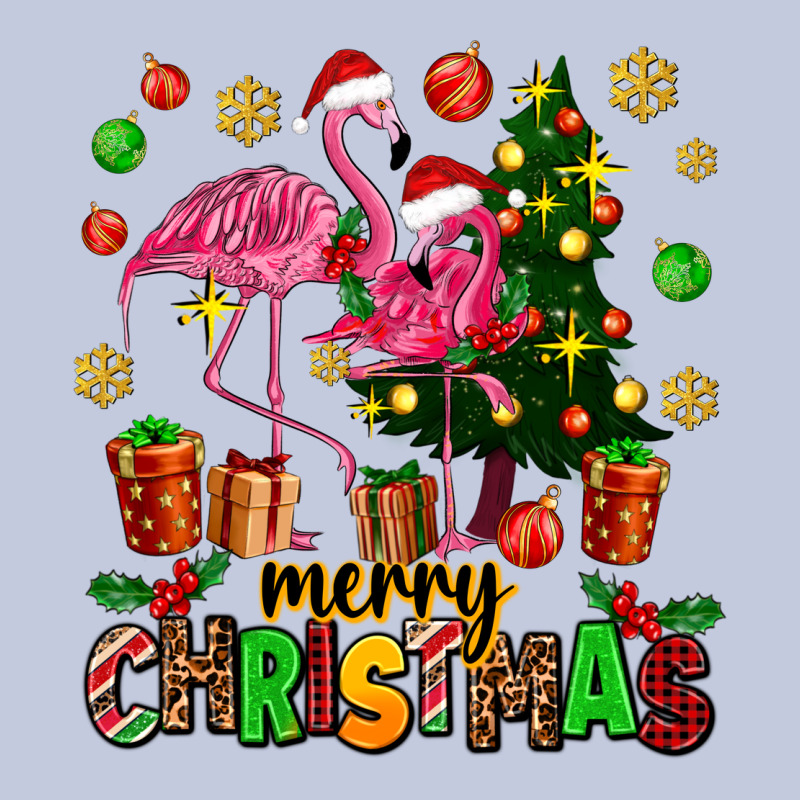 Flamingo Merry Christmas Long Sleeve Tee by AdoDesignShop | Teevron