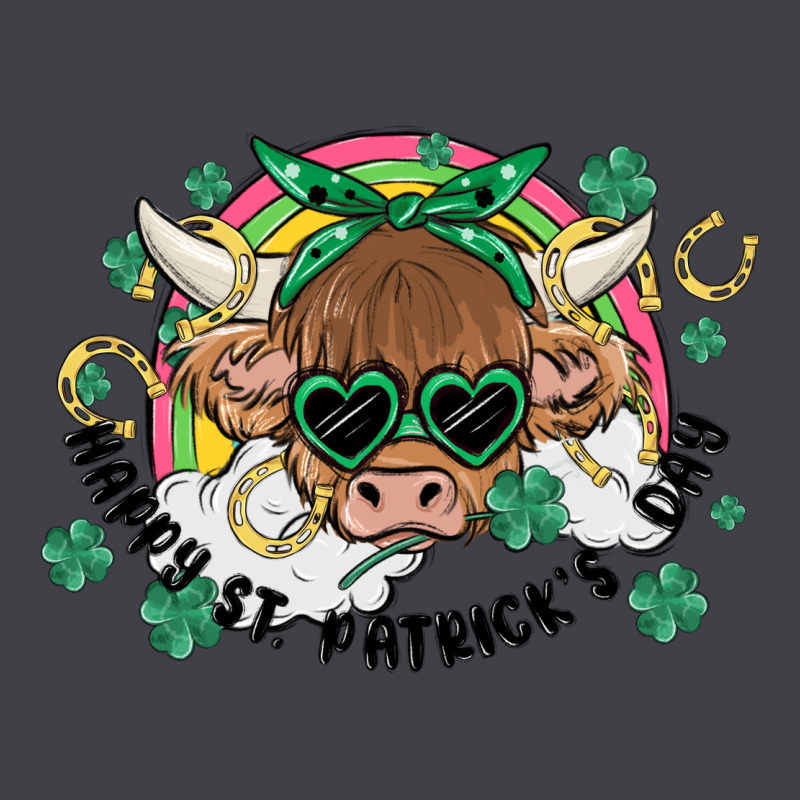 St. Patrick's Day Highland Cow Heavyweight Hoodie by MaliasSmallBusiness | Teevron