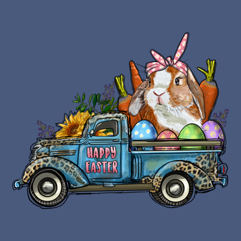 Happy Easter Truck With Bunny Eggs And Carrot Vintage Hoodie by RanaPortraitStore | Teevron