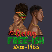 Living Free Ish Since 1865 With Afro Black Woman A Vintage Hoodie | Teevron