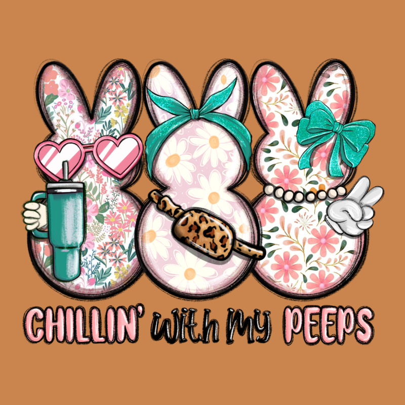 Easter Chilling With My Peeps Bunny Heavyweight Hoodie by MaliasSmallBusiness | Teevron