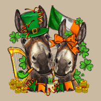St Patricks Donkeys With  Shamrocks Long Sleeve Tee | Teevron