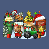 Christmas Tractor Coffee Cups Vintage Hoodie | Teevron