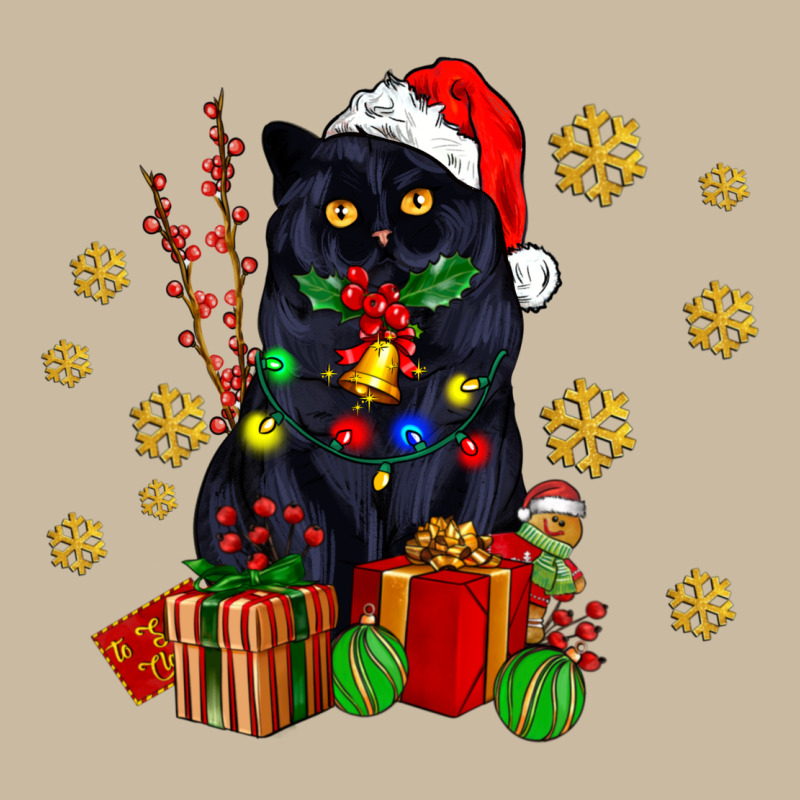 Black Cat Meowy Christmas Long Sleeve Tee by AdoDesignShop | Teevron