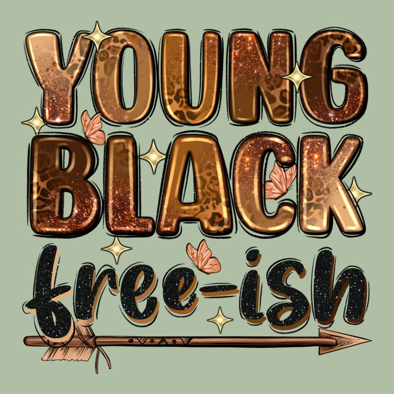 Young Black Free-ish Urban Heavy Tee by Zillion Design Studio | Teevron