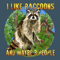 I Like Raccoons And 3 People Urban Heavy Tee | Teevron