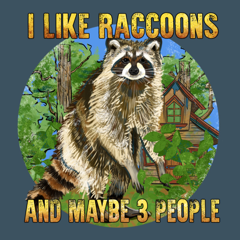 I Like Raccoons And 3 People Urban Heavy Tee by BarkalooDesign | Teevron