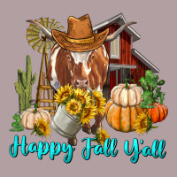 Happy Fall Y'all Longhorn Cow Vintage Hoodie | Teevron